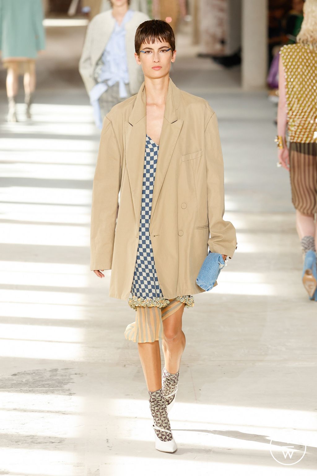 Fashion Week Paris Spring/Summer 2024 look 53 from the Dries Van Noten collection 女装