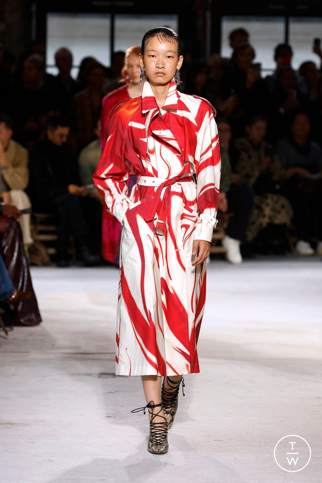 Fashion Week Paris Spring/Summer 2025 look 9 from the Dries Van Noten collection womenswear