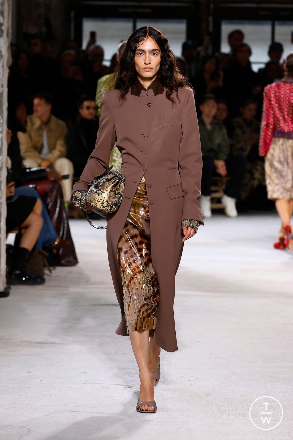 Fashion Week Paris Spring-Summer 2025 look 17 from the Dries Van Noten collection womenswear