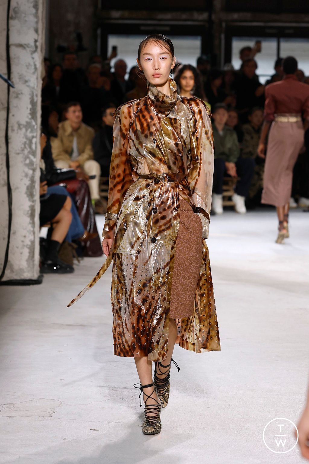 Fashion Week Paris Spring/Summer 2025 look 20 from the Dries Van Noten collection womenswear