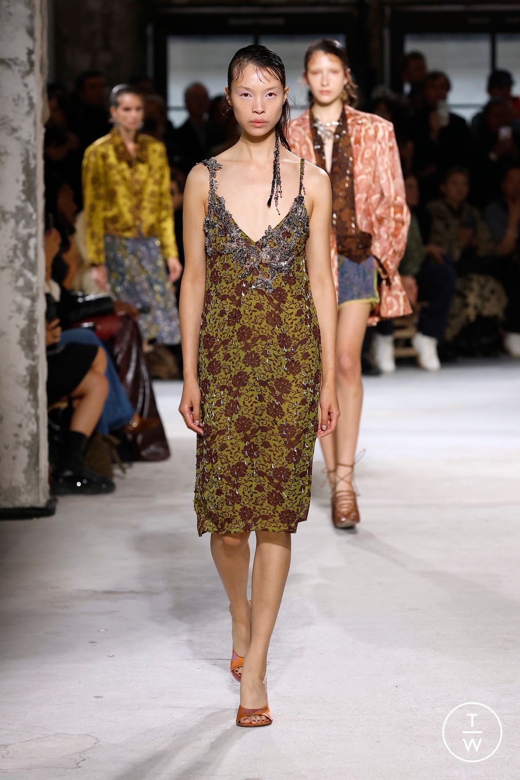Fashion Week Paris Spring/Summer 2025 look 36 from the Dries Van Noten collection womenswear