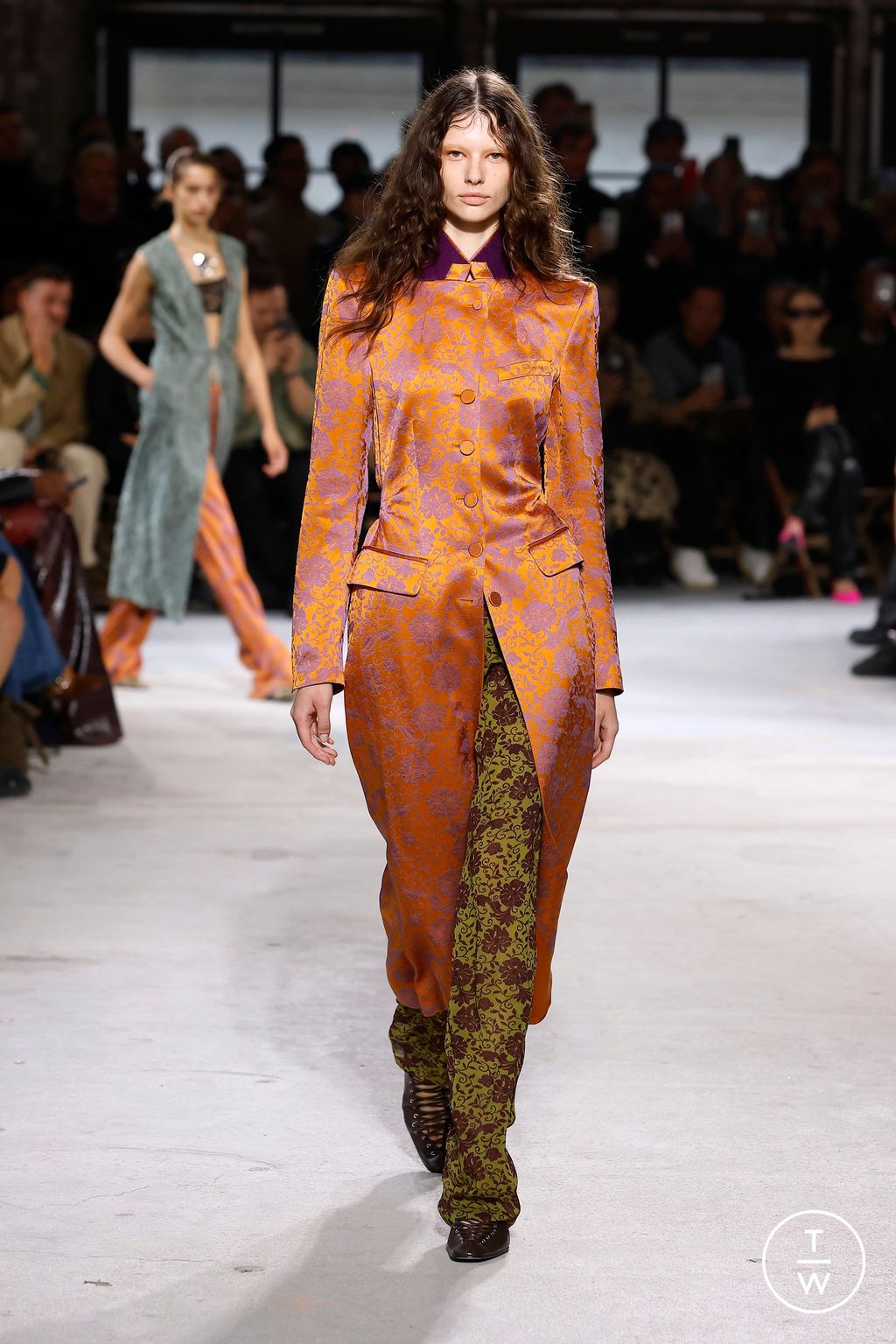 Fashion Week Paris Spring/Summer 2025 look 40 from the Dries Van Noten collection womenswear