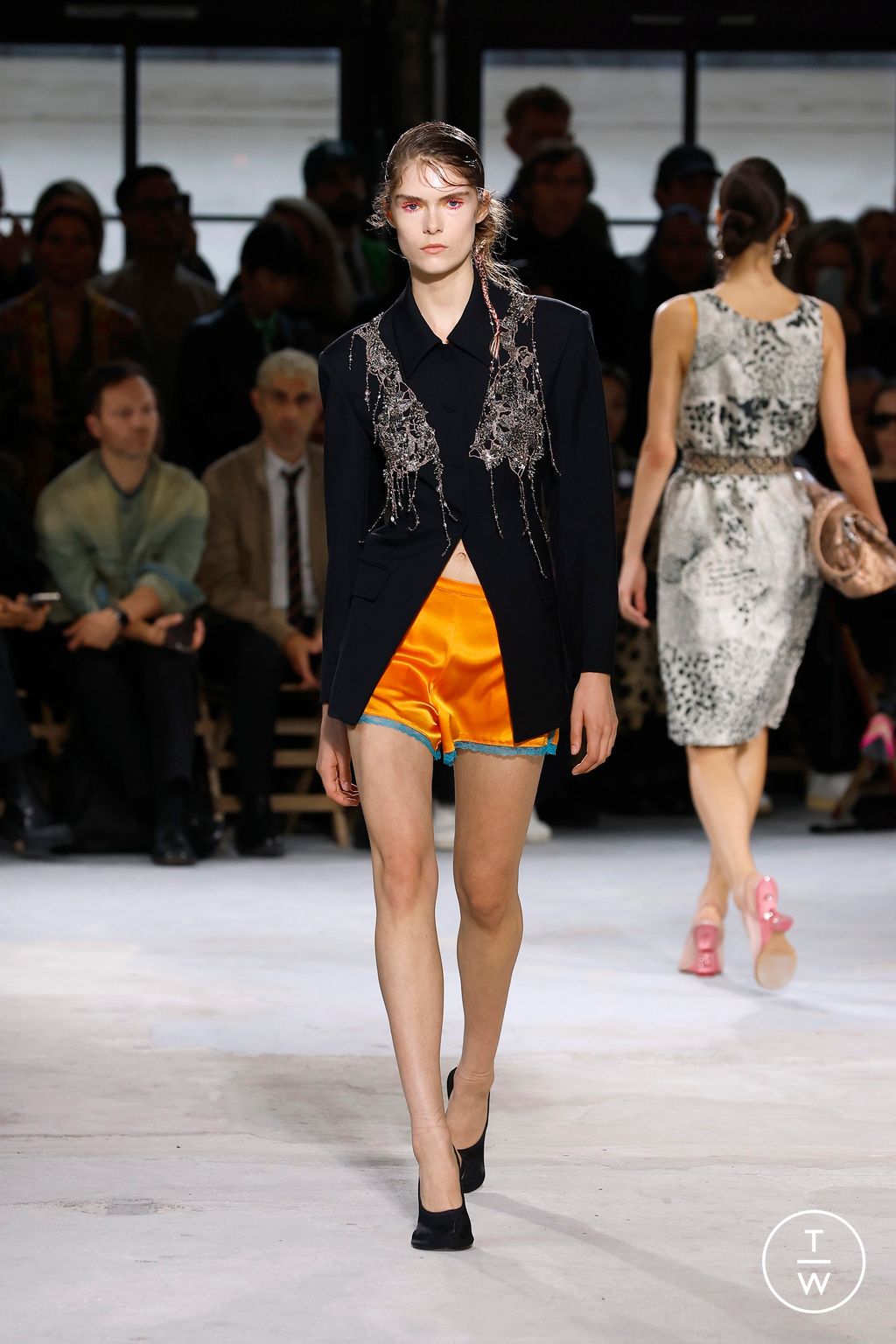Fashion Week Paris Spring/Summer 2025 look 60 from the Dries Van Noten collection womenswear