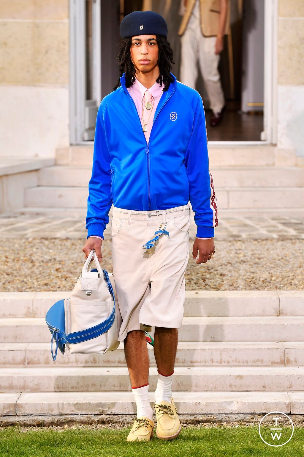 Fashion Week Paris Spring-Summer 2025 look 3 from the Drôle de Monsieur collection menswear