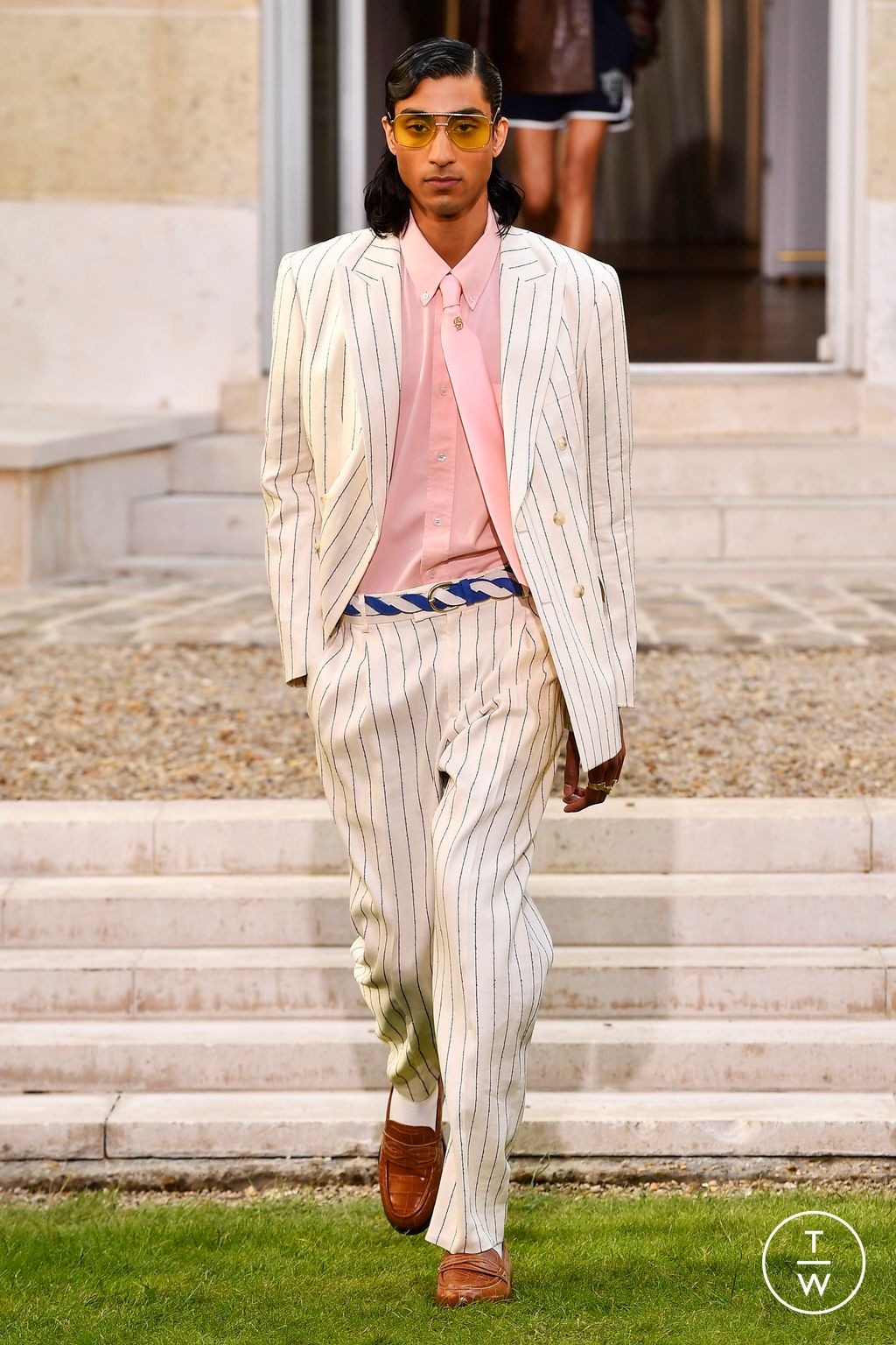 Fashion Week Paris Spring-Summer 2025 look 6 from the Drôle de Monsieur collection menswear