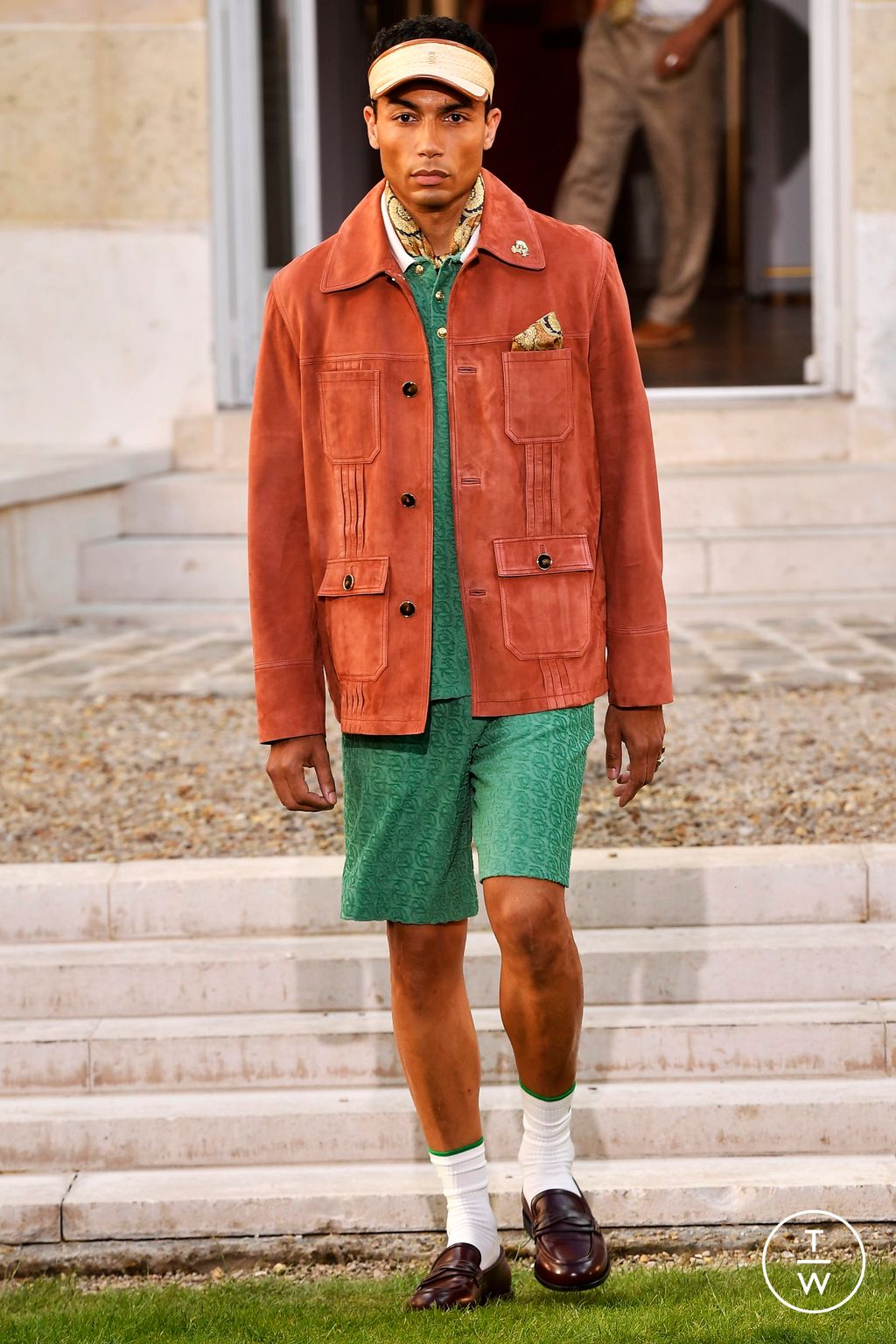 Fashion Week Paris Spring-Summer 2025 look 24 from the Drôle de Monsieur collection menswear