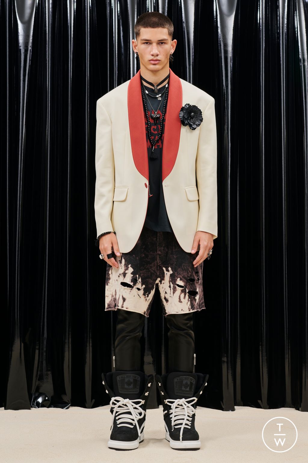 Fashion Week Milan Resort 2023 look 1 from the Dsquared2 collection menswear