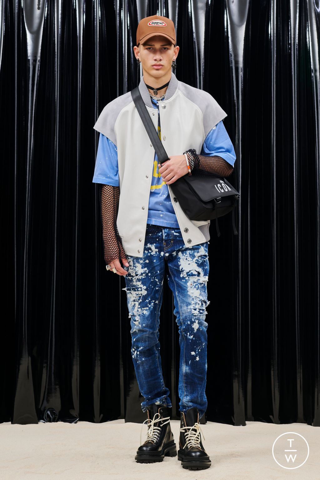 Fashion Week Milan Resort 2023 look 13 from the Dsquared2 collection 男装