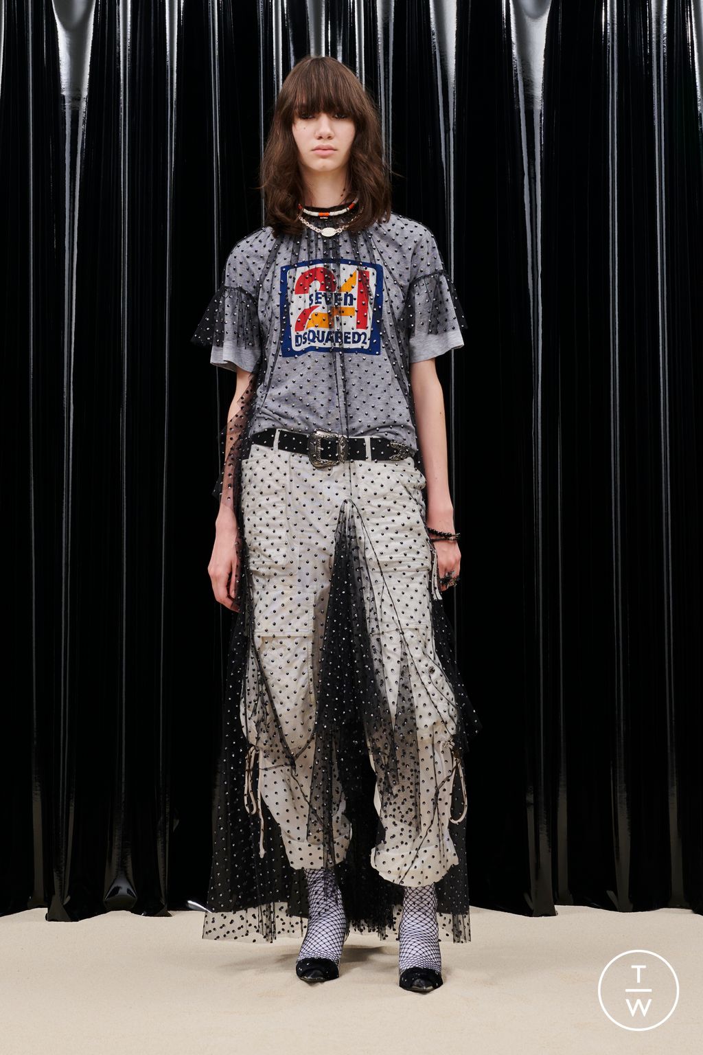 Fashion Week Milan Resort 2023 look 1 from the Dsquared2 collection womenswear