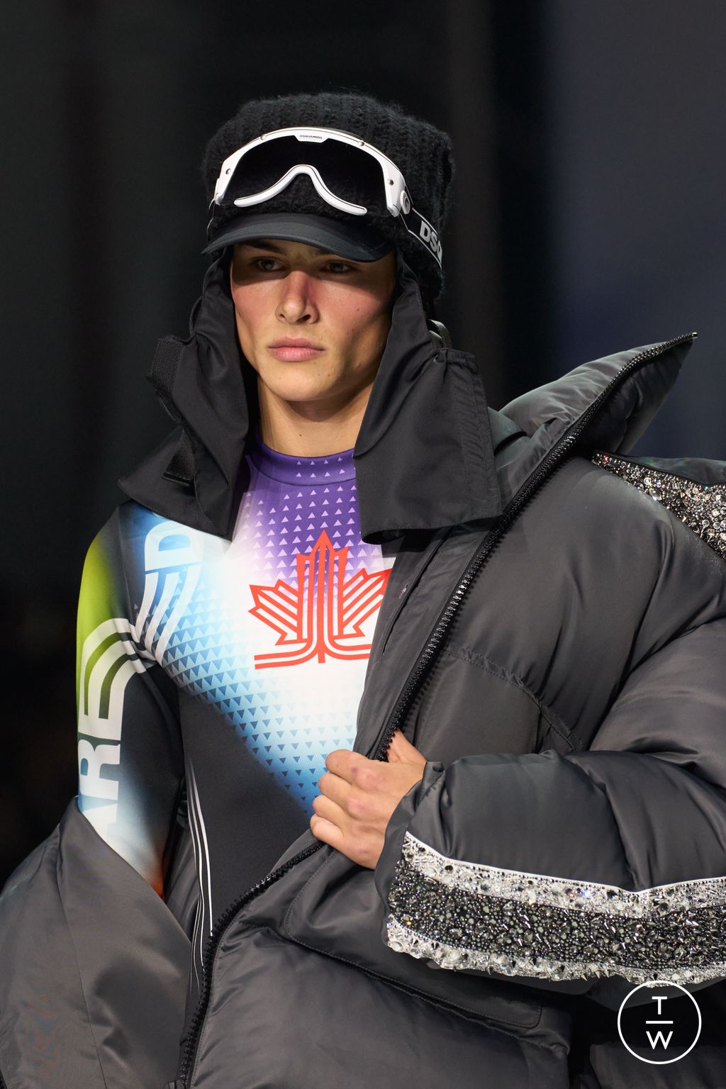 Fashion Week Milan Fall/Winter 2026 look 18 from the Dsquared2 collection menswear accessories