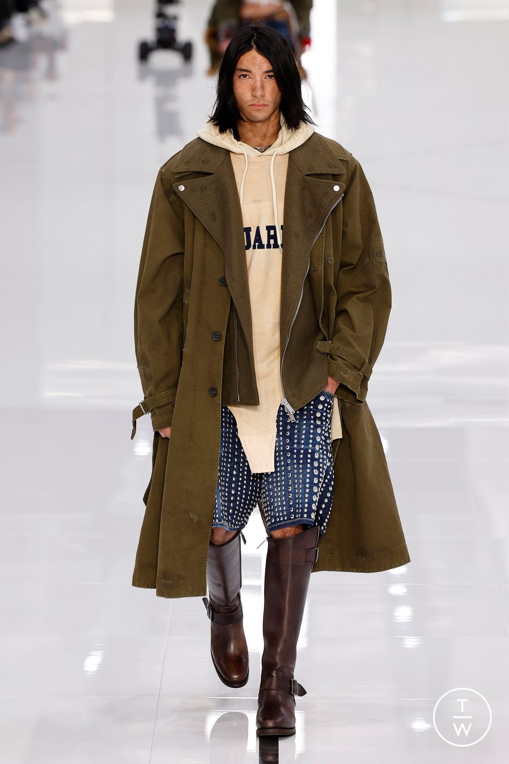 Fashion Week Milan Fall/Winter 2024 look 9 from the Dsquared2 collection 男装