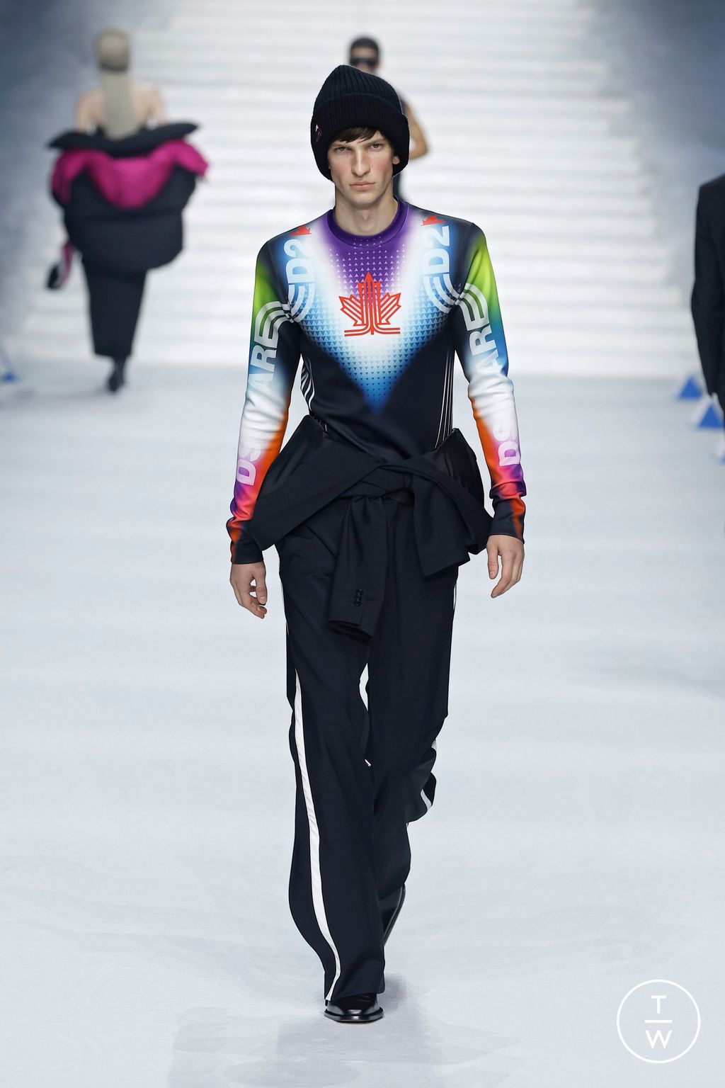 Fashion Week Milan Fall/Winter 2026 look 39 from the Dsquared2 collection menswear