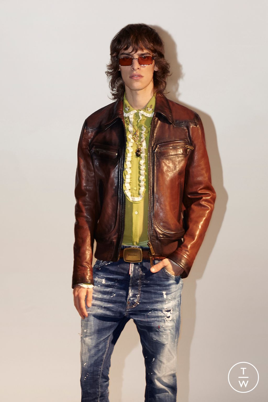 Fashion Week Milan Pre-Fall 2023 look 13 from the Dsquared2 collection menswear