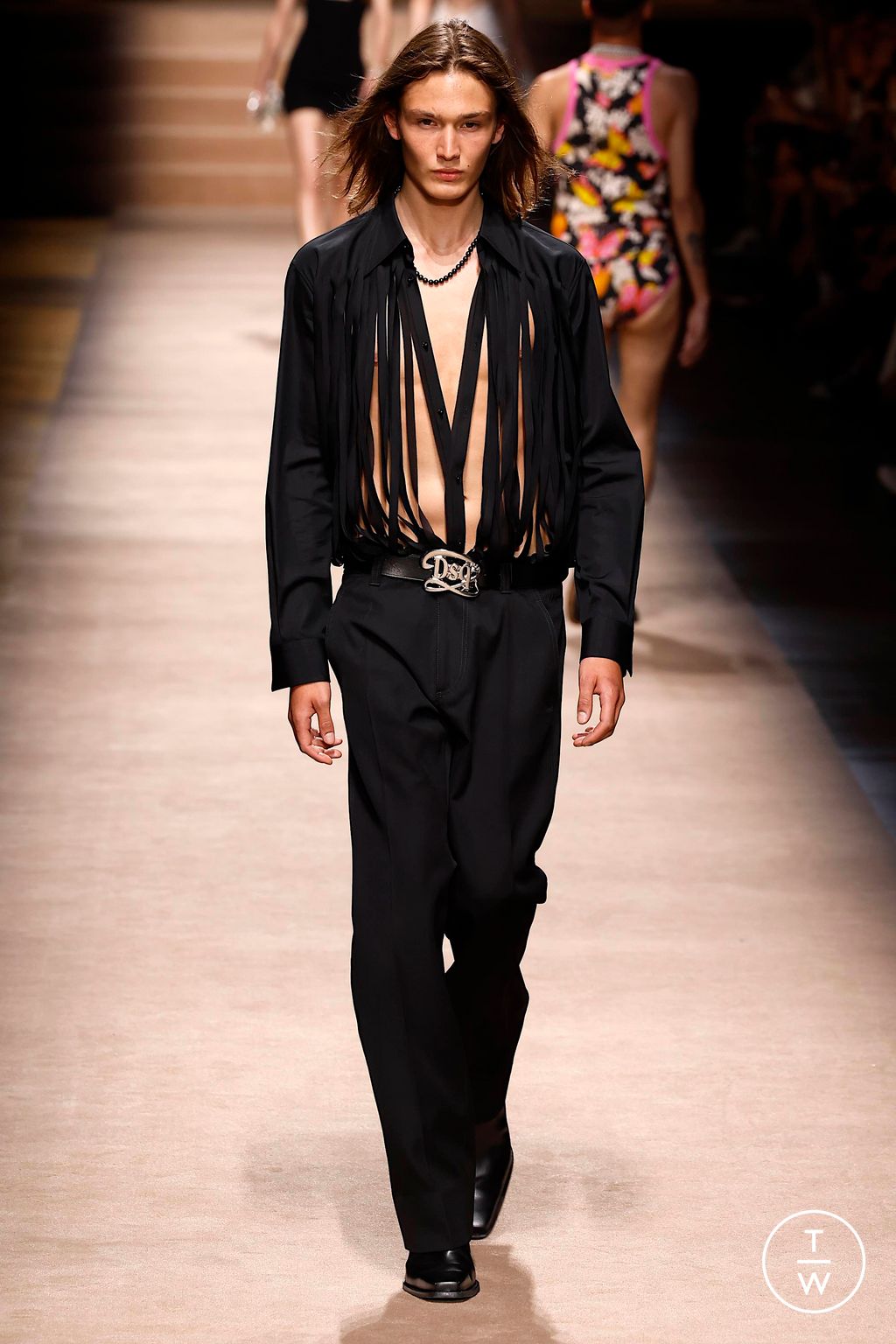 Fashion Week Milan Spring/Summer 2024 look 50 from the Dsquared2 collection 男装