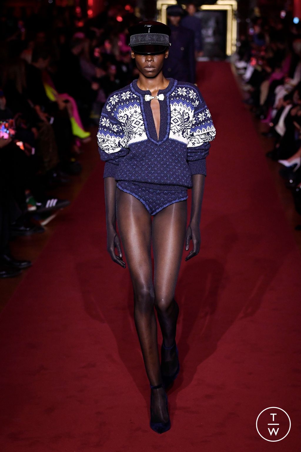 Fashion Week Paris Fall/Winter 2023 look 4 de la collection Dundas womenswear
