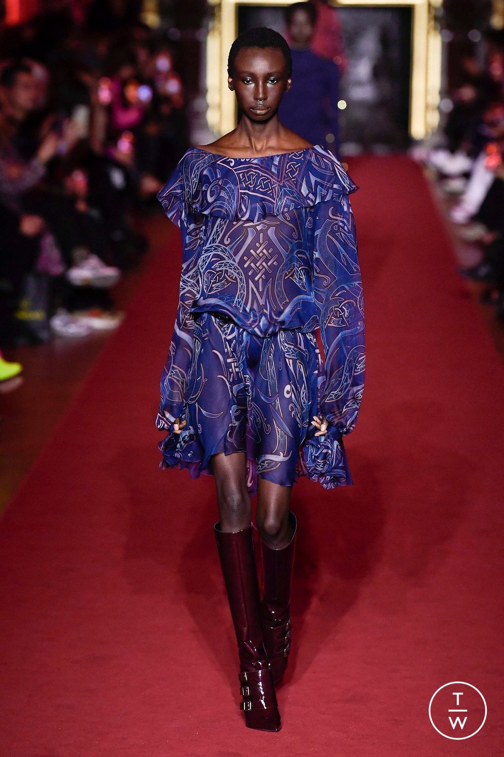 Fashion Week Paris Fall/Winter 2023 look 8 from the Dundas collection womenswear