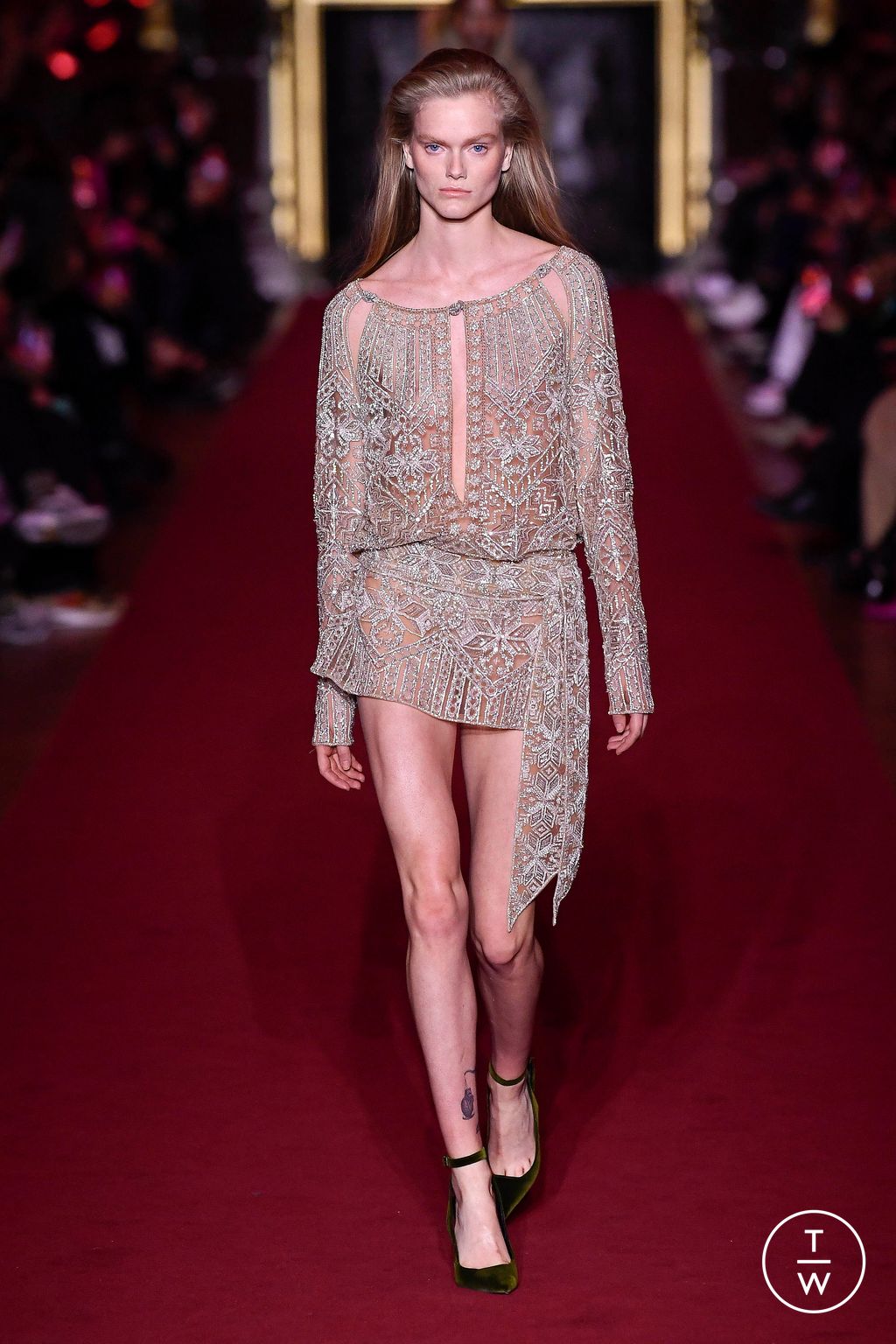 Fashion Week Paris Fall/Winter 2023 look 18 de la collection Dundas womenswear