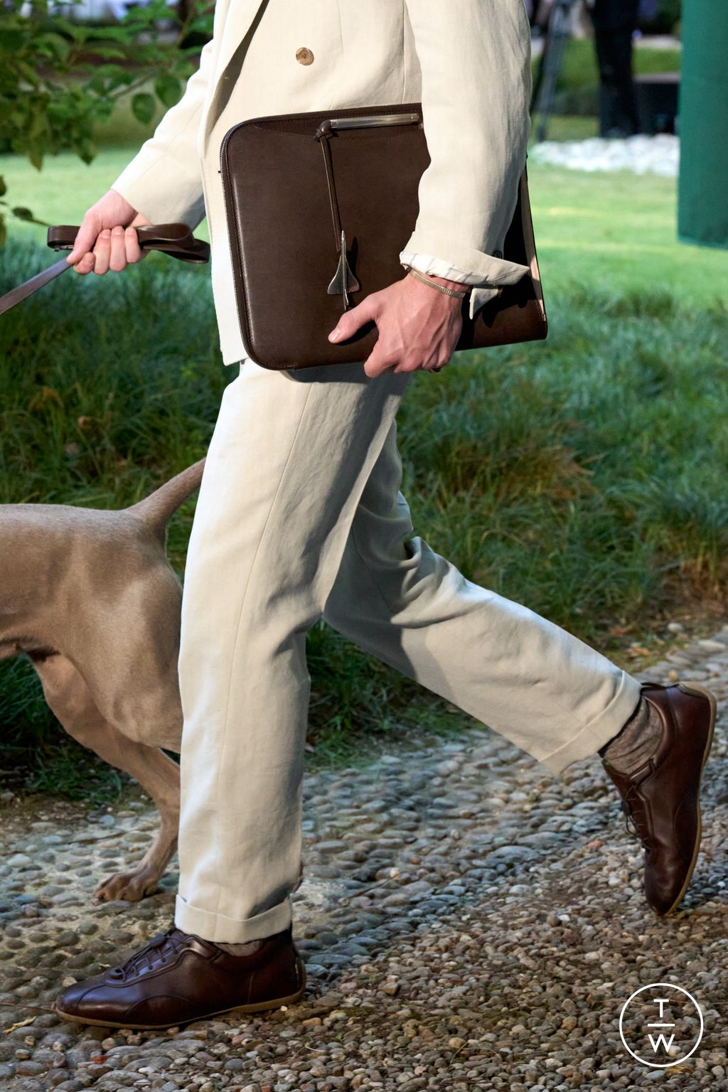 Fashion Week Milan Spring/Summer 2026 look 2 de la collection Dunhill menswear accessories