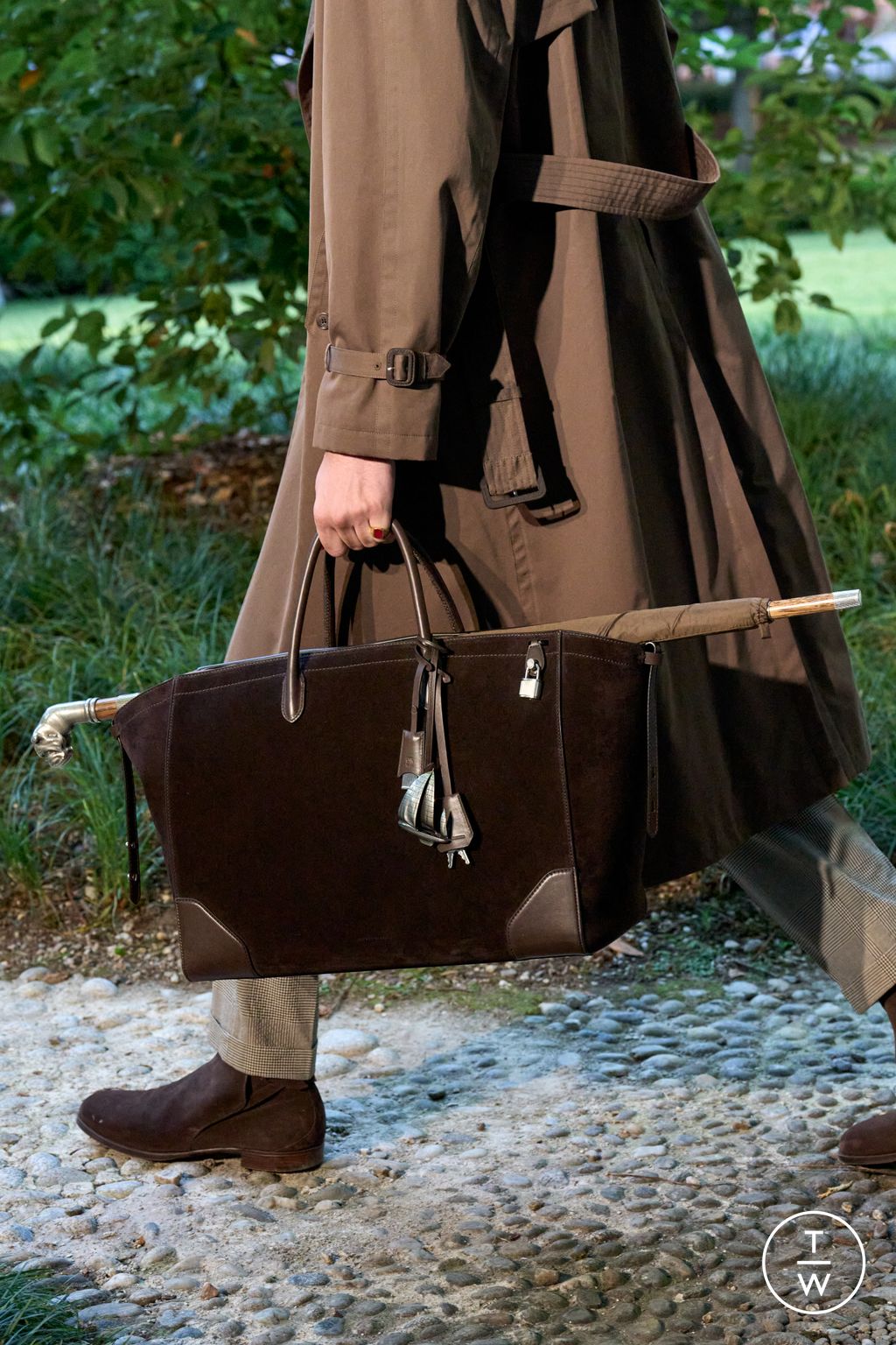 Fashion Week Milan Spring/Summer 2026 look 5 de la collection Dunhill menswear accessories