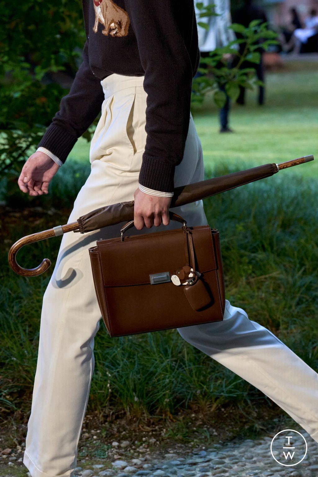 Fashion Week Milan Spring/Summer 2026 look 12 de la collection Dunhill menswear accessories