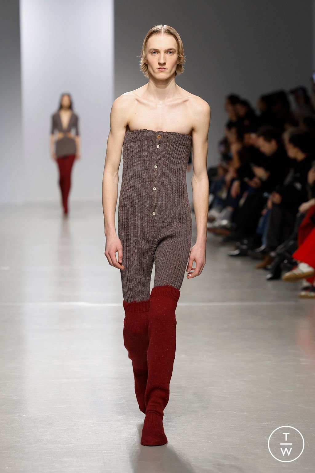 Fashion Week Paris Fall/Winter 2024 look 12 from the Duran Lantink collection womenswear
