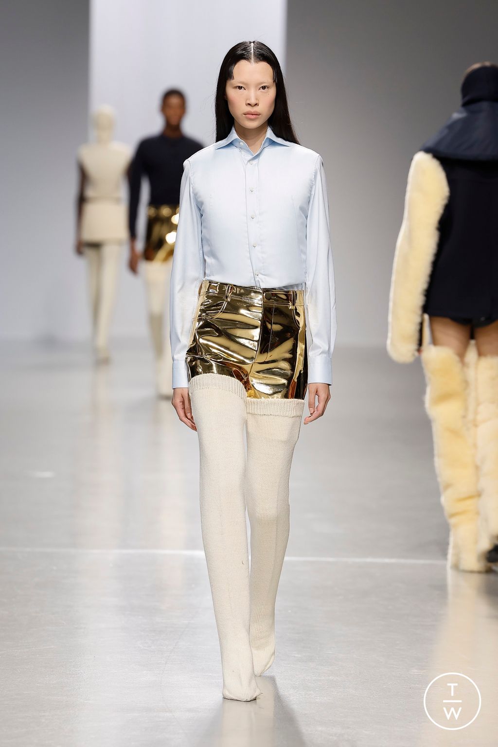 Fashion Week Paris Fall/Winter 2024 look 21 de la collection Duran Lantink womenswear
