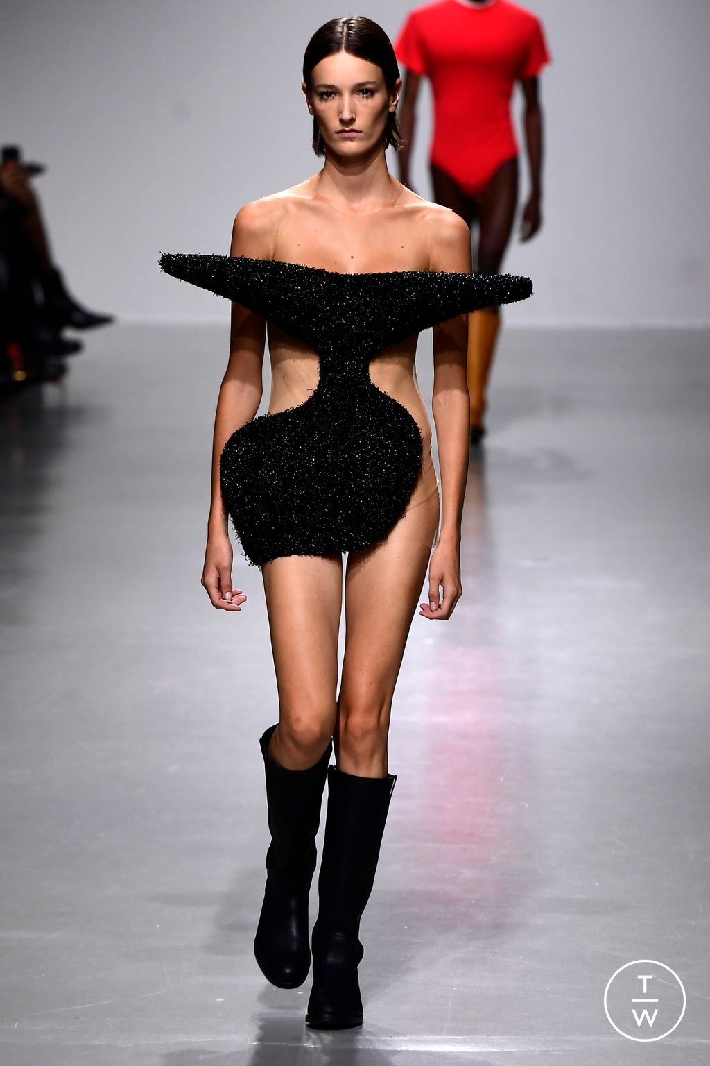 Fashion Week Paris Spring/Summer 2024 look 20 de la collection Duran Lantink womenswear