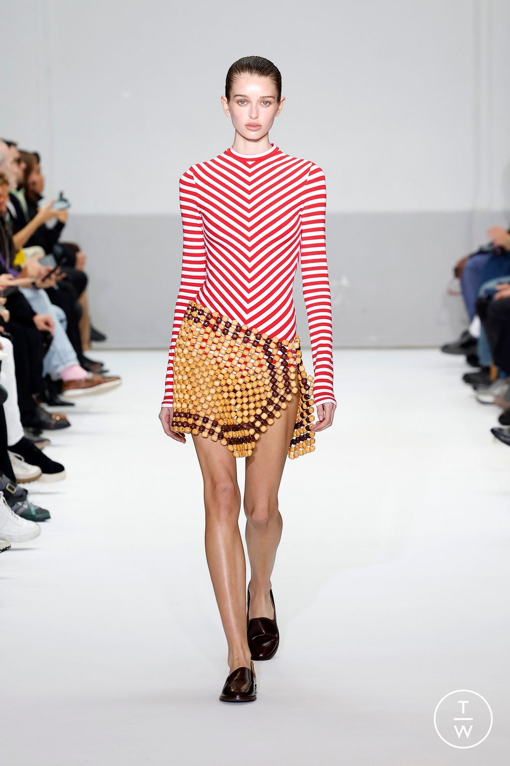 Fashion Week Paris Spring-Summer 2025 look 7 from the Duran Lantink collection womenswear