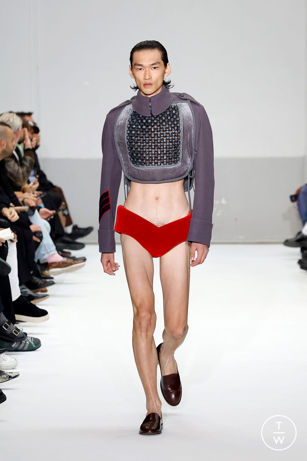 Fashion Week Paris Spring-Summer 2025 look 34 from the Duran Lantink collection womenswear