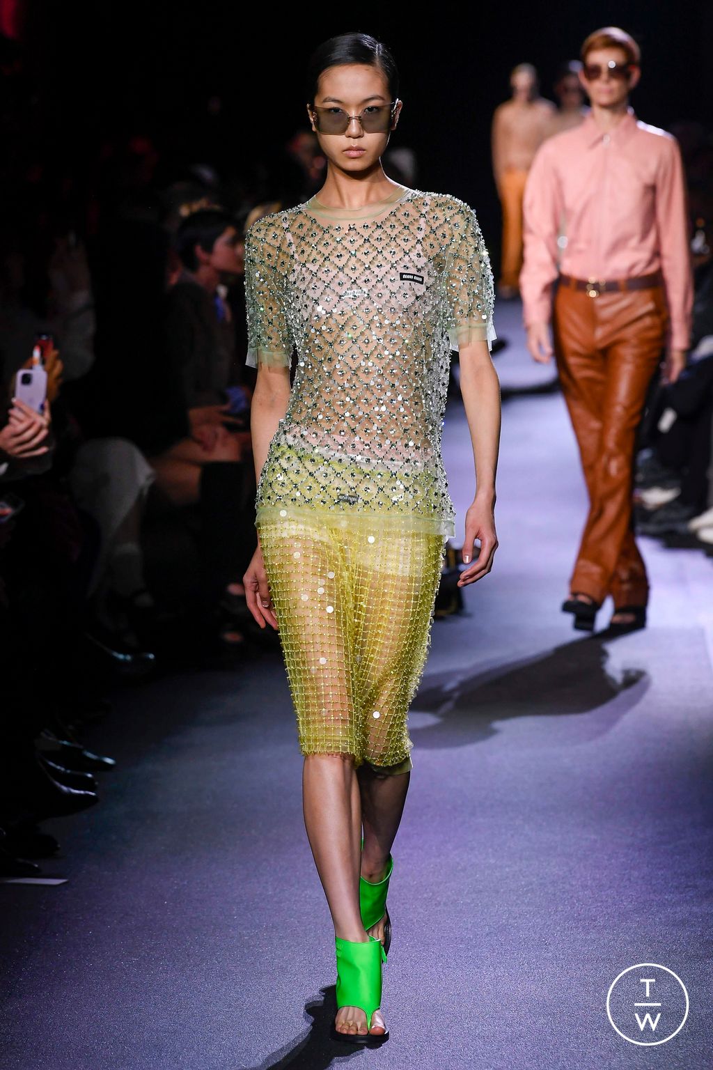 Fashion Week Paris Spring/Summer 2023 look 45 from the Miu Miu collection womenswear