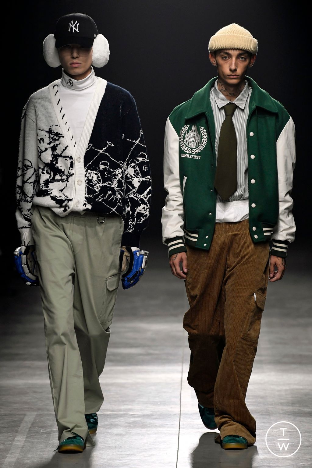 Fashion Week Milan Fall/Winter 2023 look 21 from the Family First collection menswear