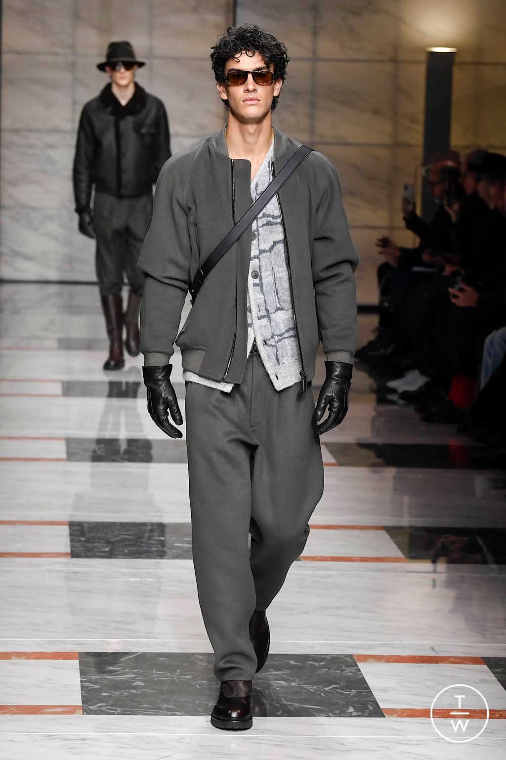 Fashion Week Milan Fall/Winter 2023 look 31 from the Giorgio Armani collection menswear