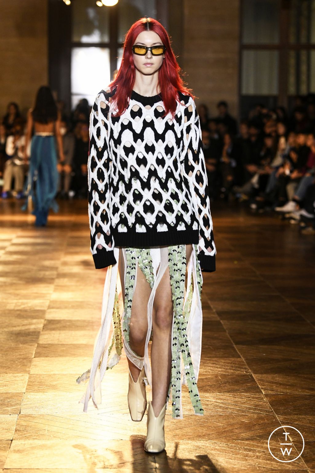 Fashion Week Paris Spring/Summer 2023 look 34 from the Koché collection womenswear