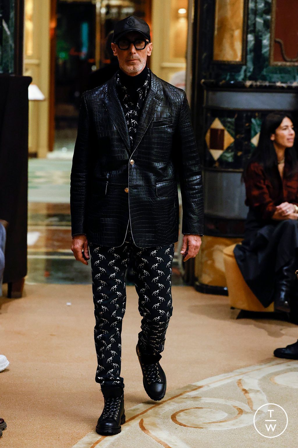 Fashion Week Milan Fall/Winter 2023 look 12 from the Billionaire collection menswear