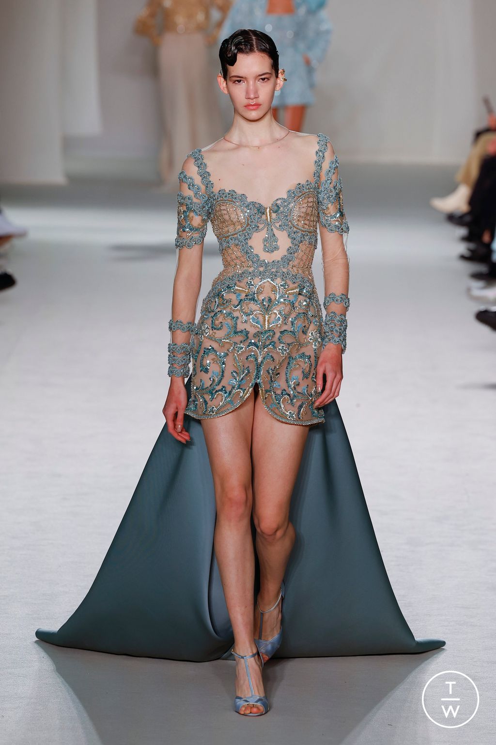 Fashion Week Paris Spring/Summer 2023 look 11 from the Elie Saab collection couture