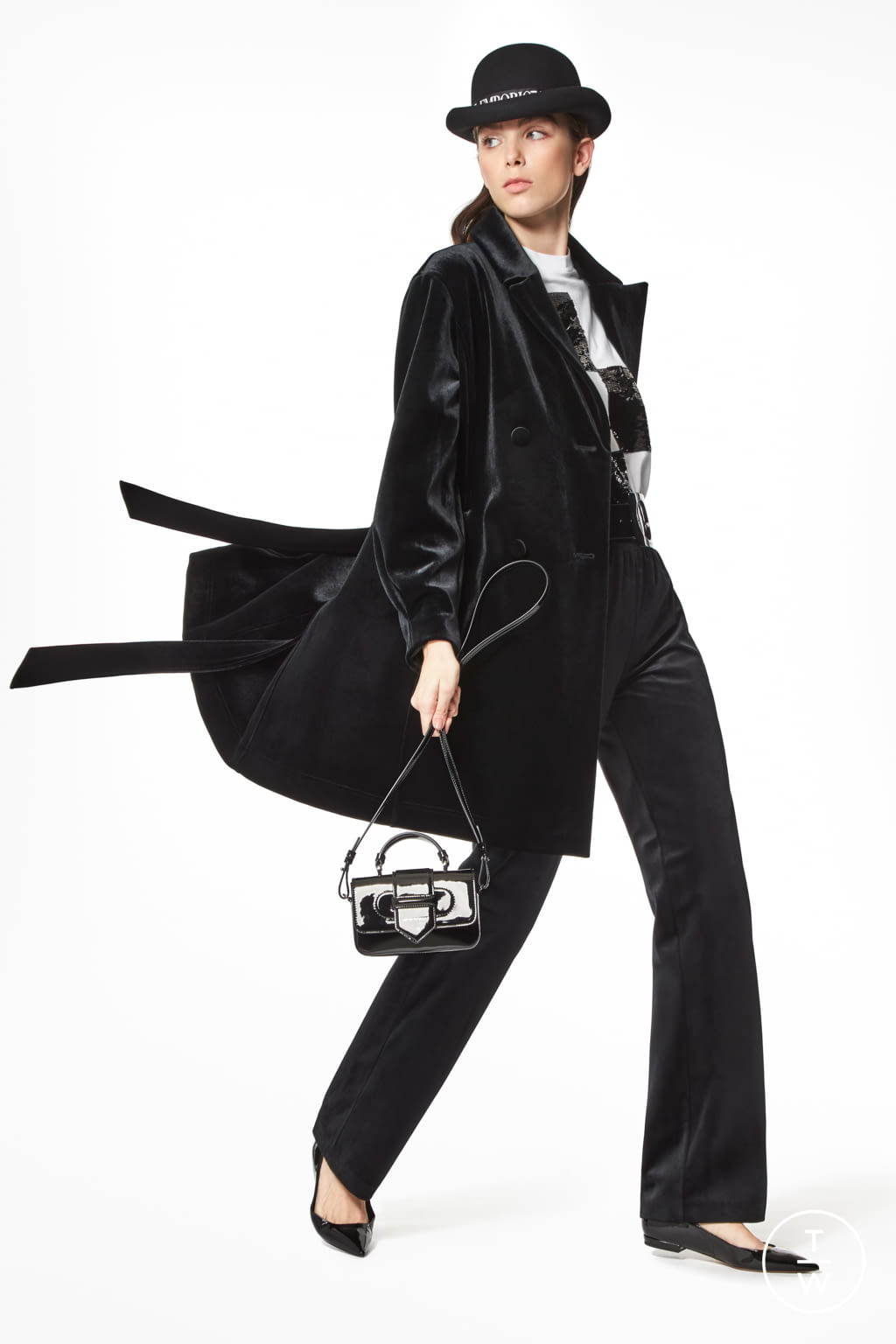 Fashion Week Milan Pre-Fall 2020 look 10 from the Emporio Armani collection womenswear