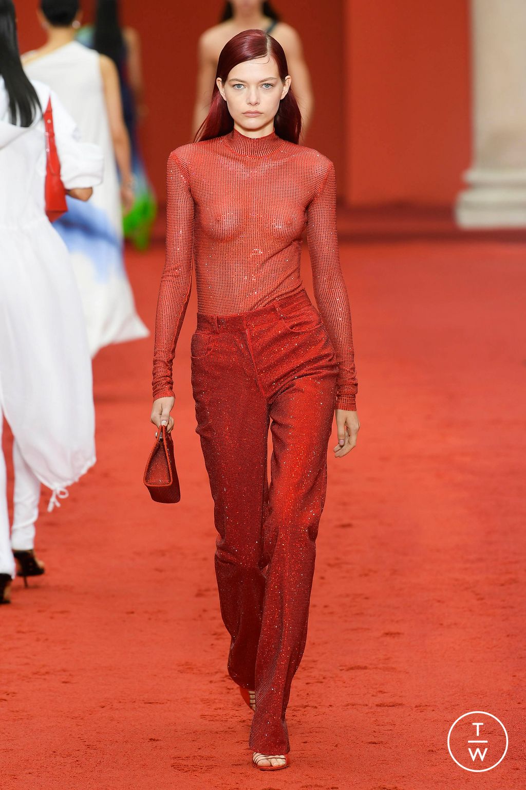 Fashion Week Milan Spring/Summer 2023 look 31 from the Ferragamo collection womenswear