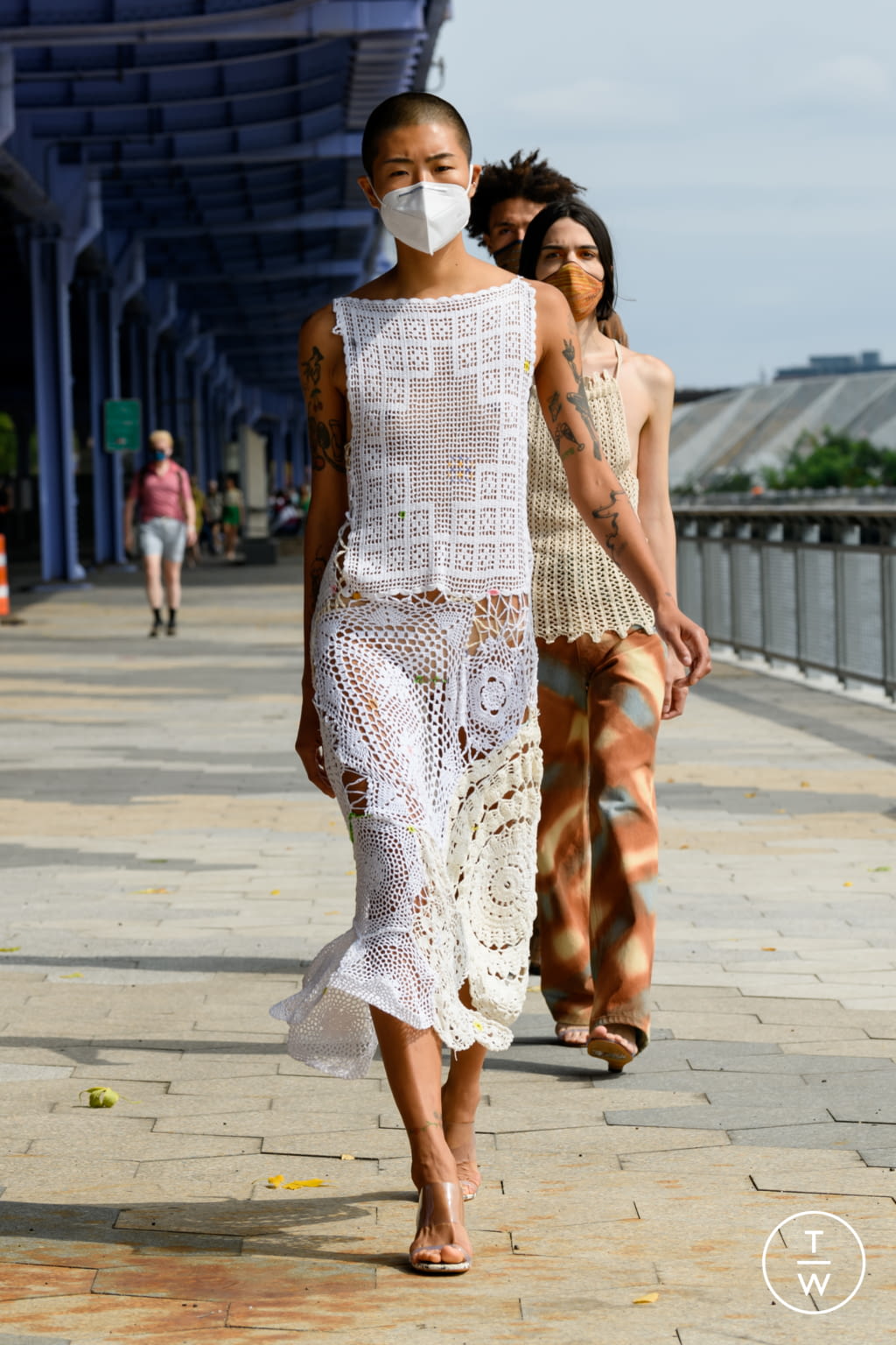 Fashion Week New York Spring/Summer 2021 look 3 from the Eckhaus Latta collection womenswear