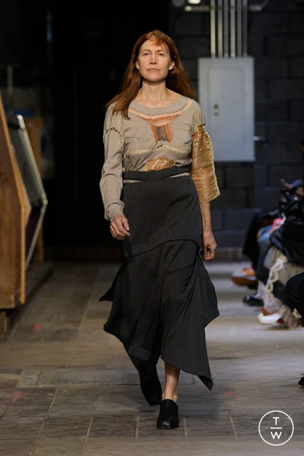 Fashion Week New York Fall/Winter 2022 look 8 de la collection Eckhaus Latta womenswear