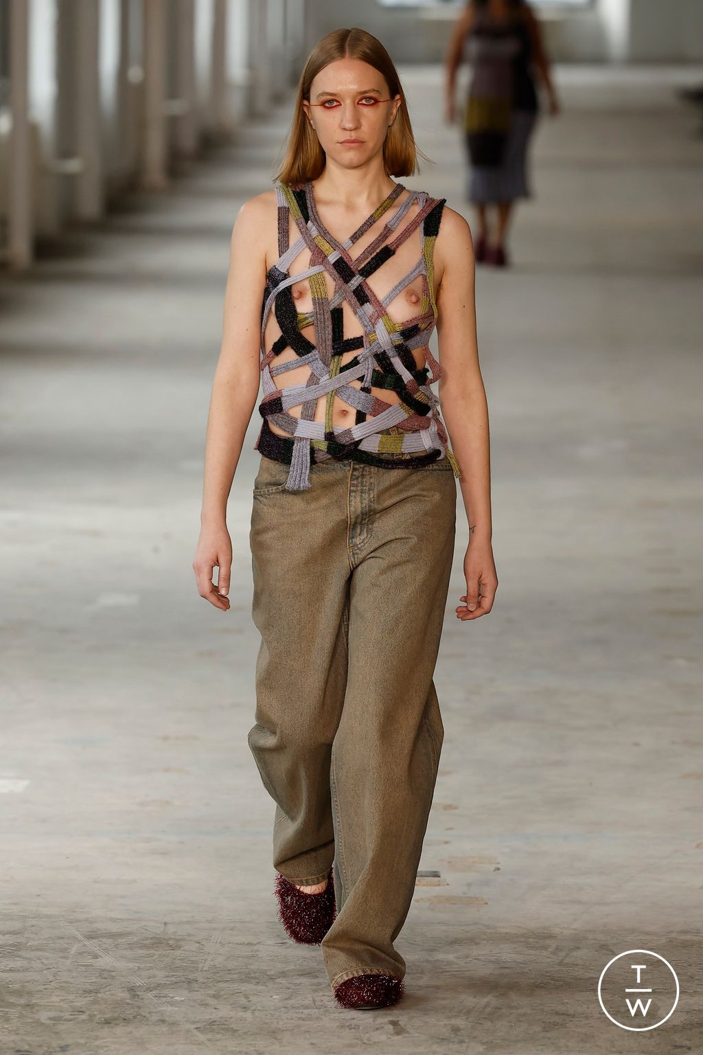 Fashion Week New York Fall/Winter 2024 look 11 from the Eckhaus Latta collection womenswear