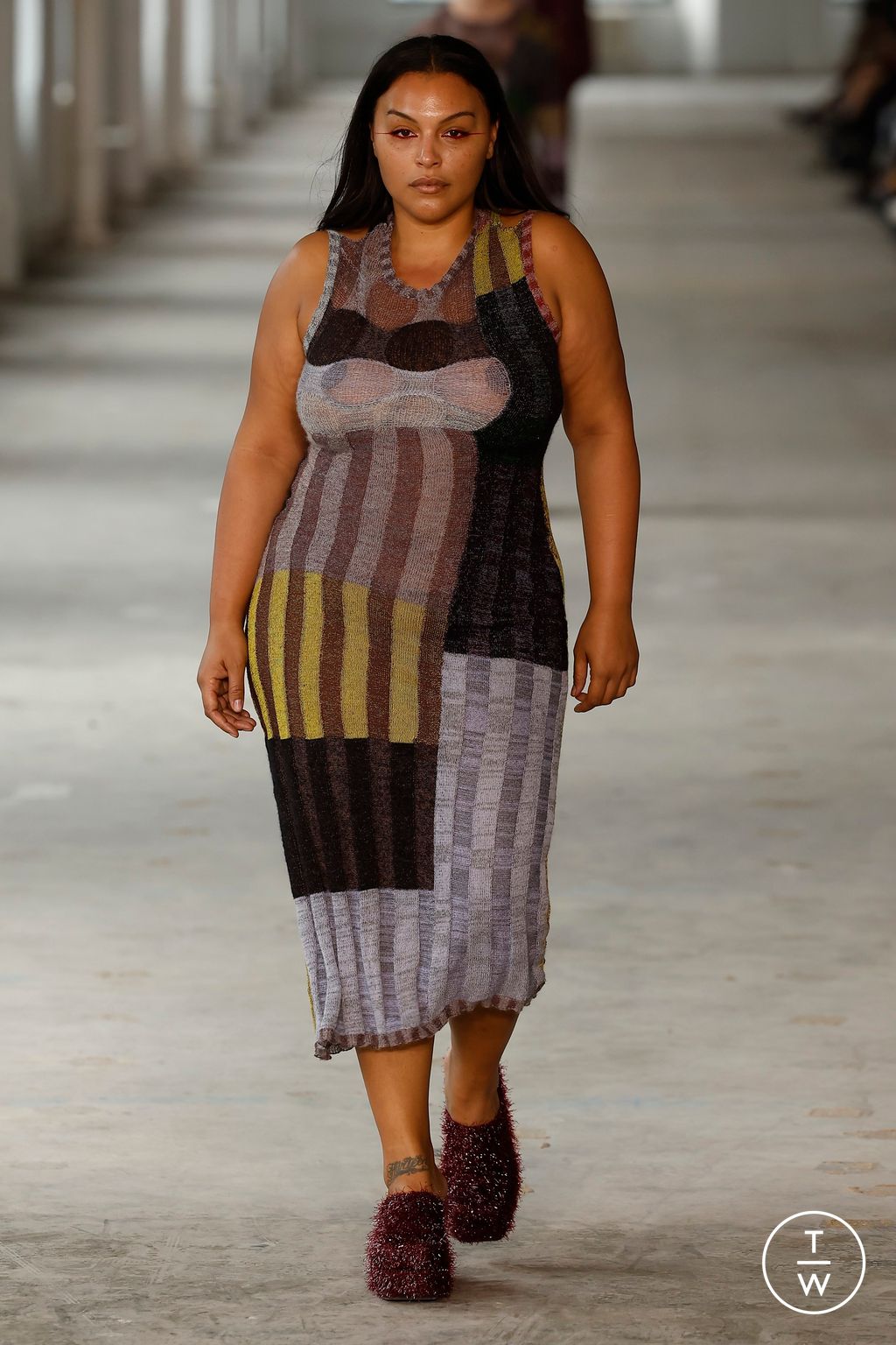 Fashion Week New York Fall/Winter 2024 look 12 from the Eckhaus Latta collection womenswear
