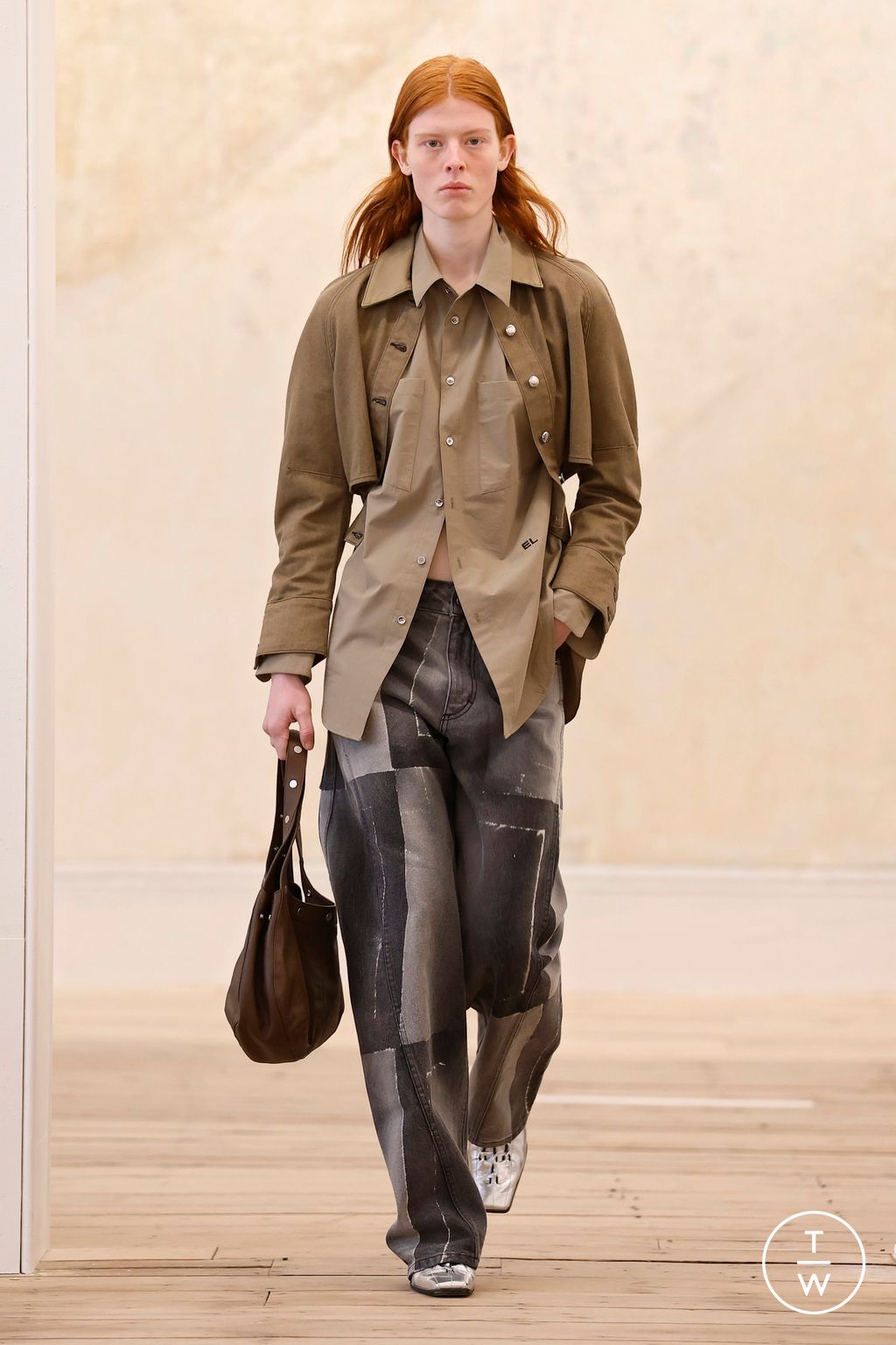 Fashion Week New York Fall/Winter 2025 look 3 from the Eckhaus Latta collection womenswear