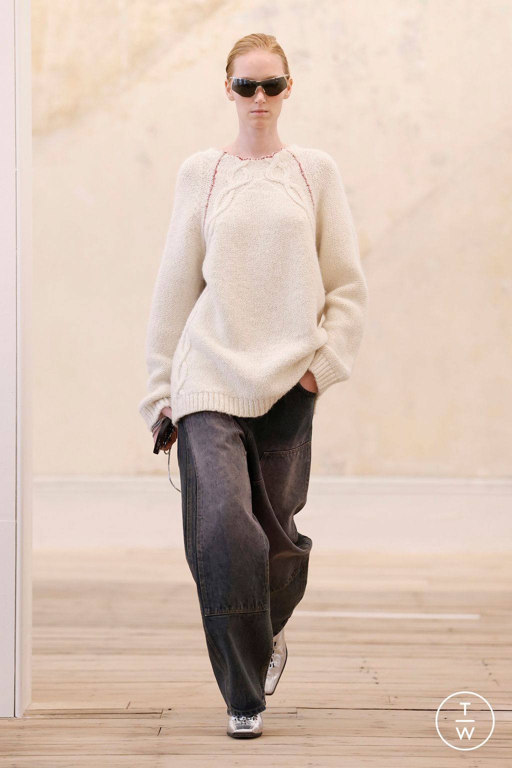 Fashion Week New York Fall/Winter 2025 look 8 from the Eckhaus Latta collection womenswear