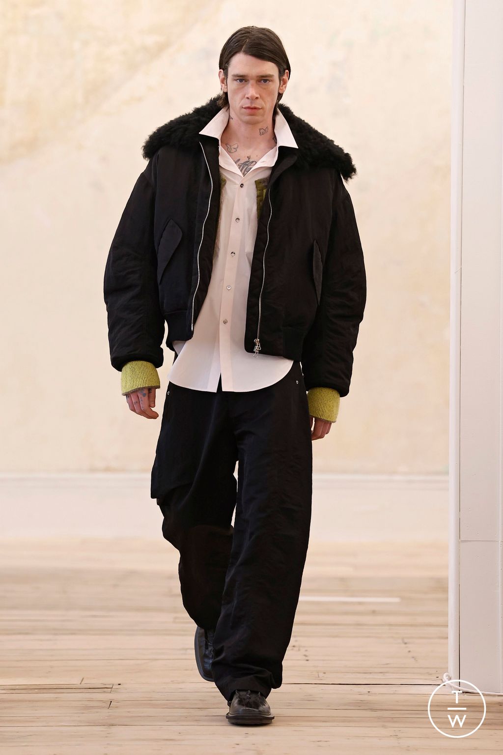 Fashion Week New York Fall/Winter 2025 look 13 from the Eckhaus Latta collection womenswear