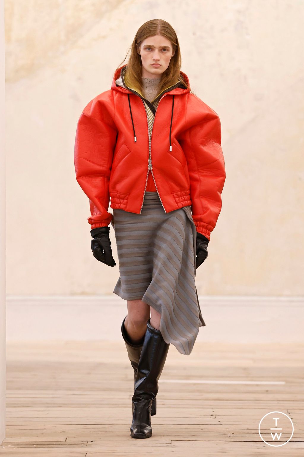 Fashion Week New York Fall/Winter 2025 look 16 from the Eckhaus Latta collection womenswear