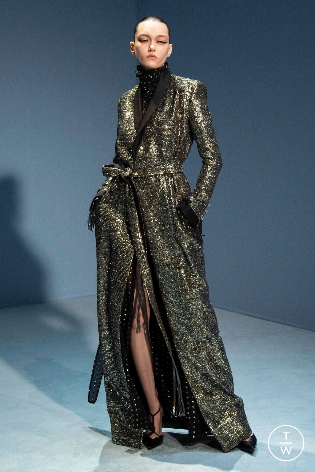 Fashion Week Paris Spring/Summer 2023 look 15 from the Jean Paul Gaultier collection couture