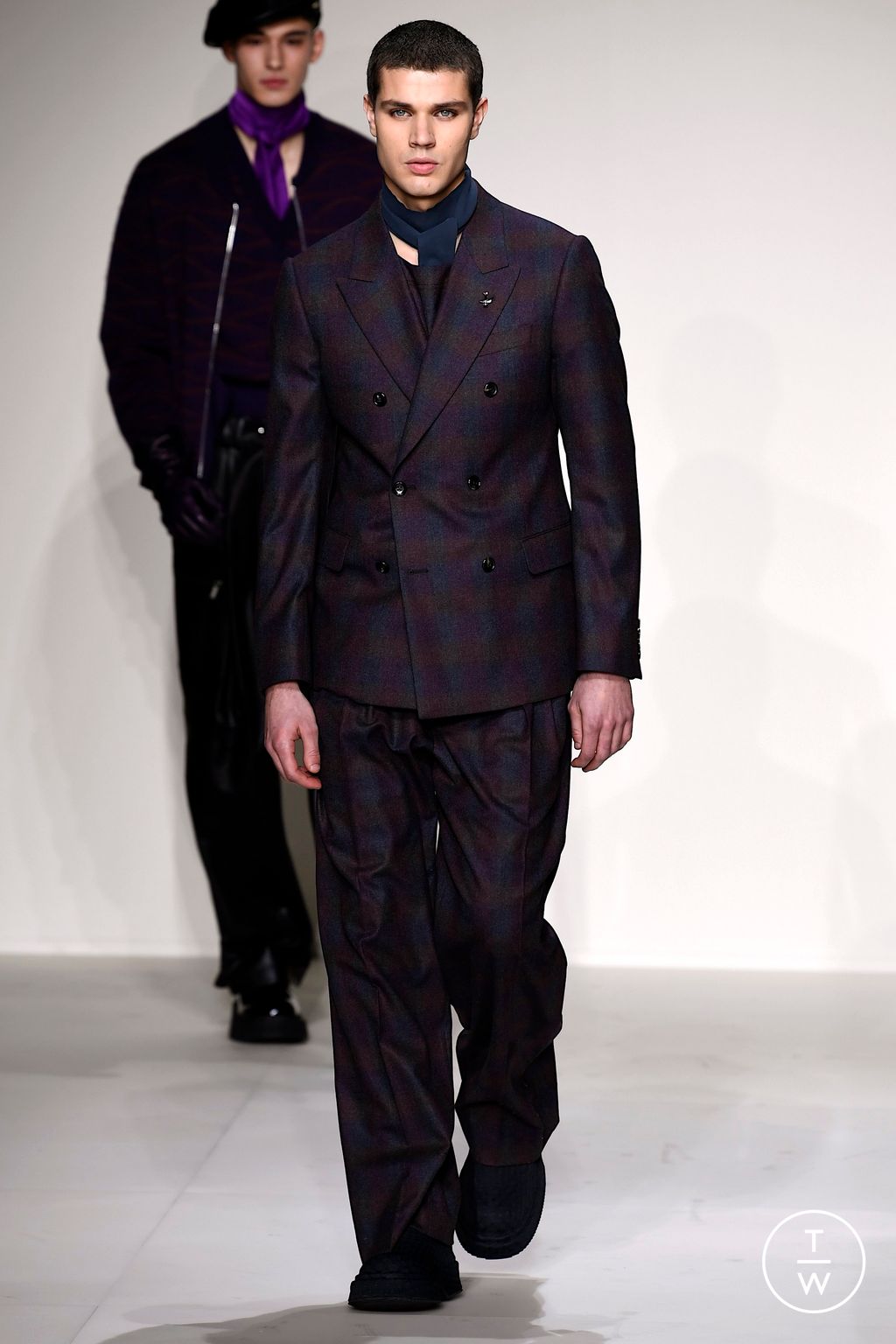 Fashion Week Milan Fall/Winter 2023 look 57 from the Emporio Armani collection menswear