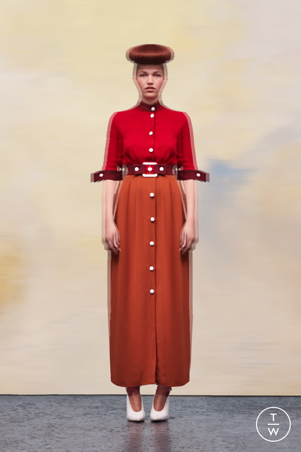 Fashion Week London Spring/Summer 2022 look 5 from the Edeline Lee collection 女装