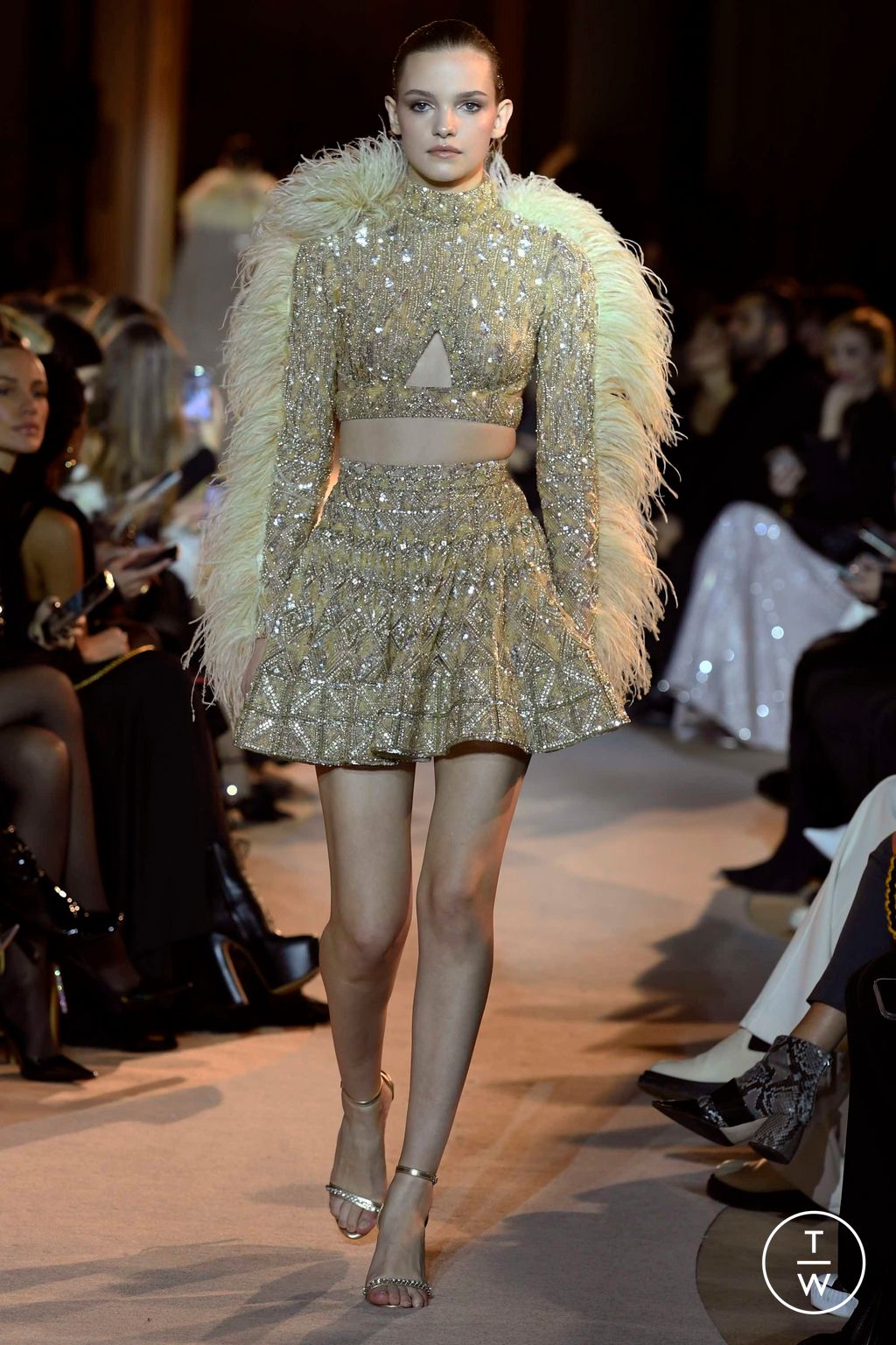 Fashion Week Paris Spring/Summer 2023 look 9 from the Zuhair Murad collection couture