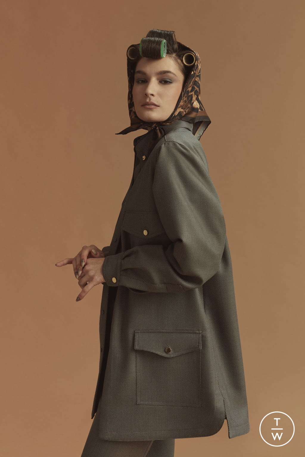 Fashion Week London Fall/Winter 2021 look 8 from the EDWARD CRUTCHLEY collection womenswear